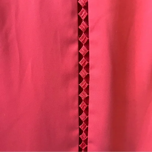 White House Black Market Flutter Sleeve Peach Colored Shift Dress Size 0 - Picture 5 of 11